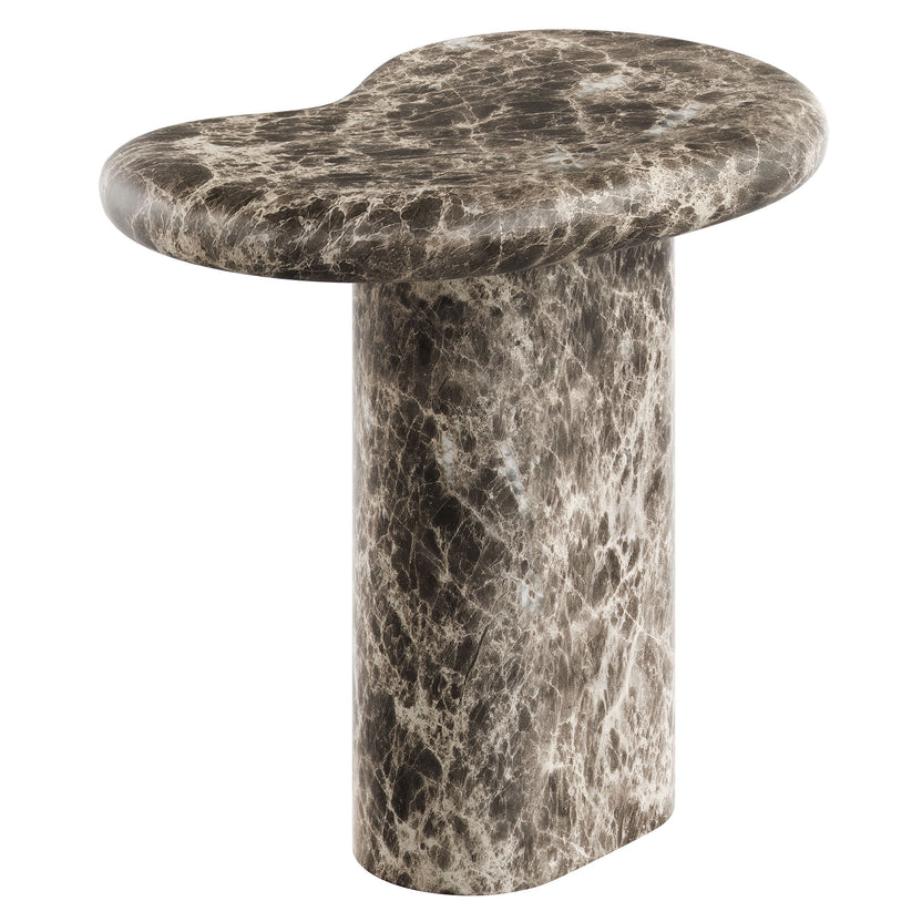 Mesa lateral con forma de riñón para exteriores Eithan