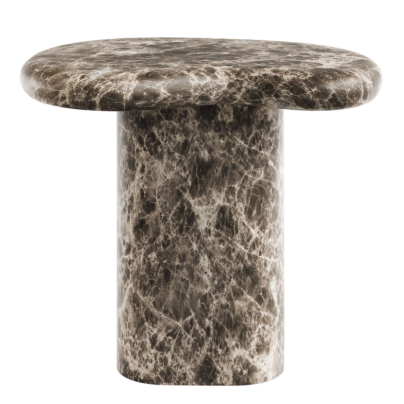 Mesa lateral con forma de riñón para exteriores Eithan