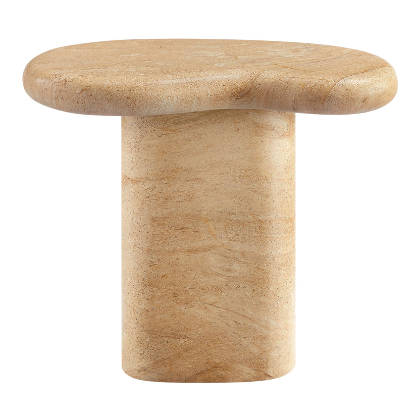Mesa lateral con forma de riñón para exteriores Eithan
