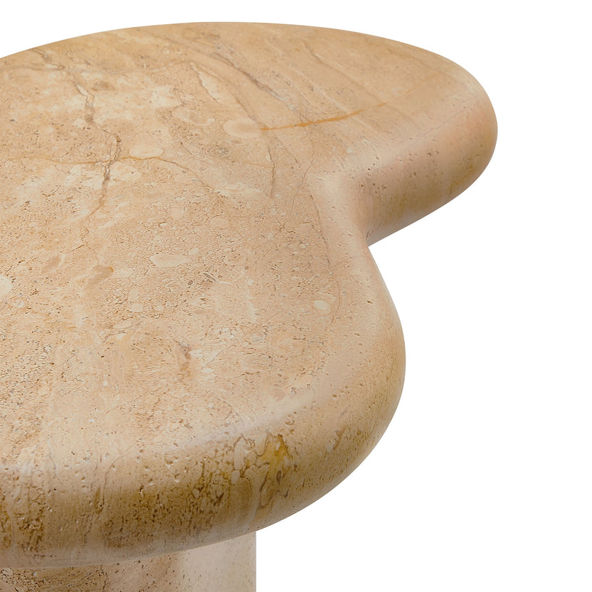 Mesa lateral con forma de riñón para exteriores Eithan
