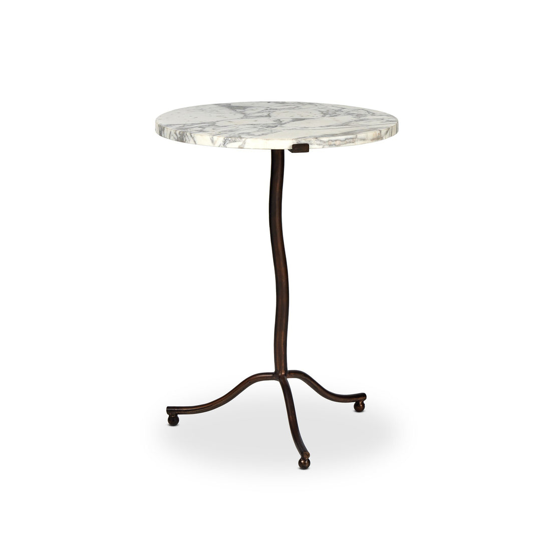 Mesa lateral con mármol sólido Idalia