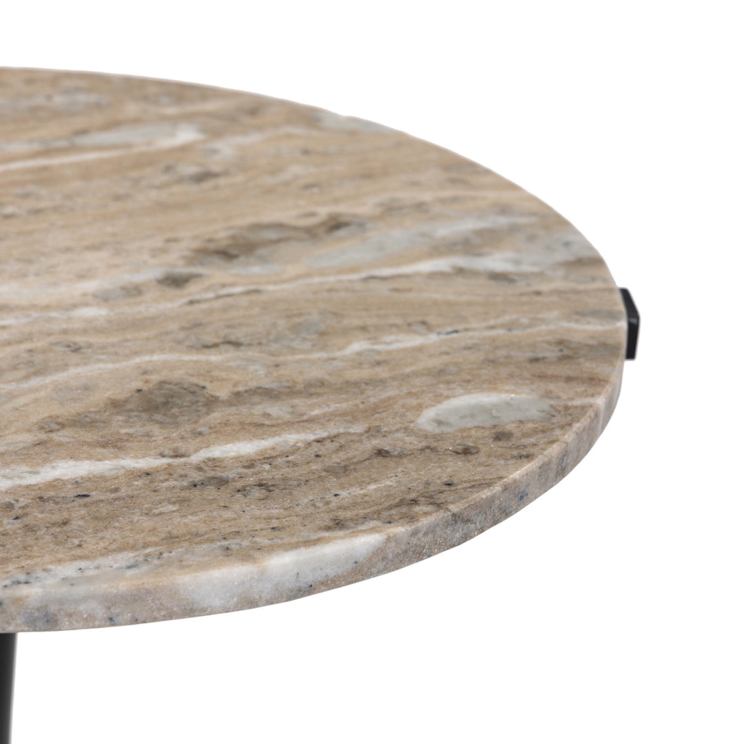 Mesa lateral con mármol sólido Idalia