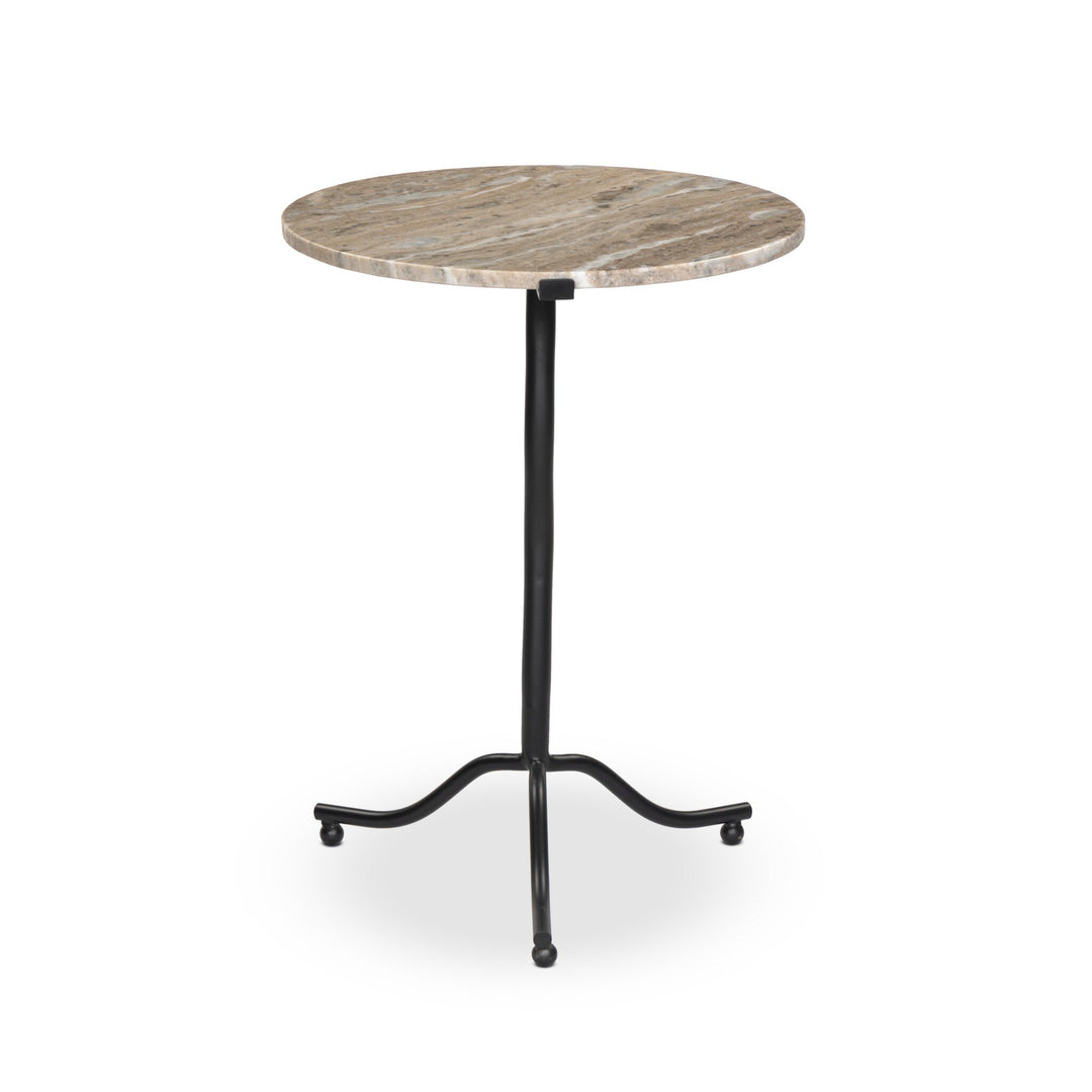 Mesa lateral con mármol sólido Idalia