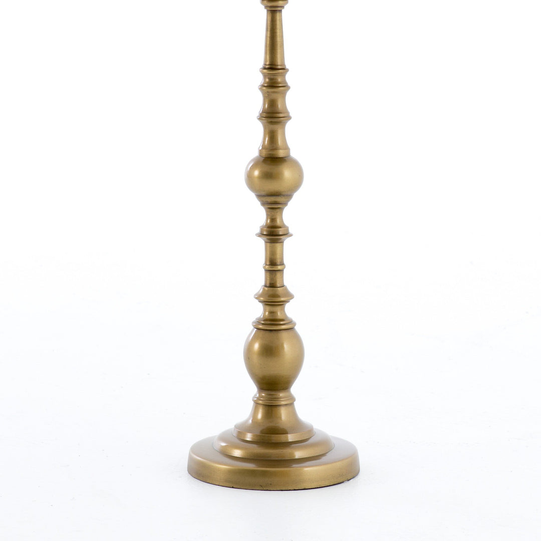 Mesa lateral con pedestal estilo candelero Cosima