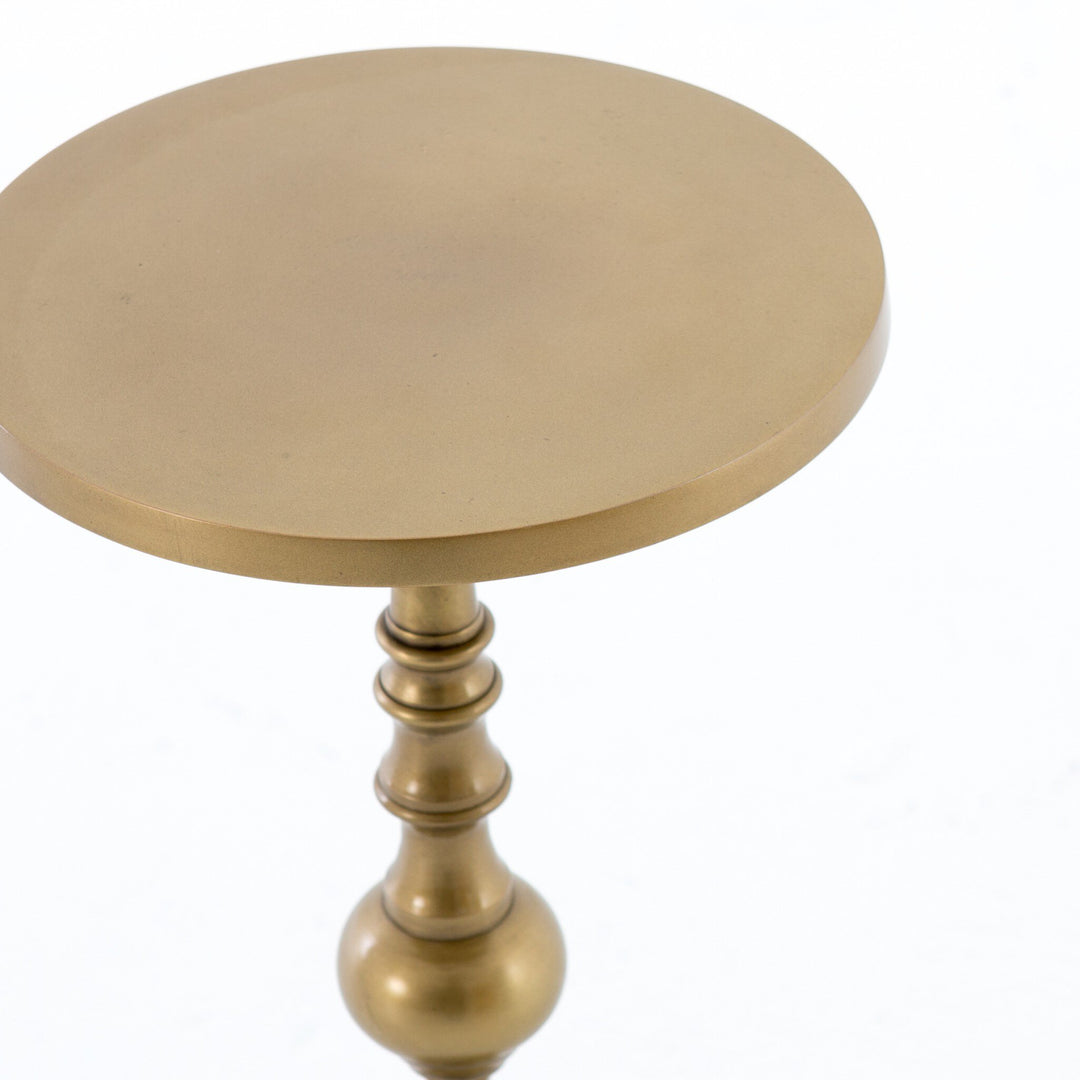 Mesa lateral con pedestal estilo candelero Cosima
