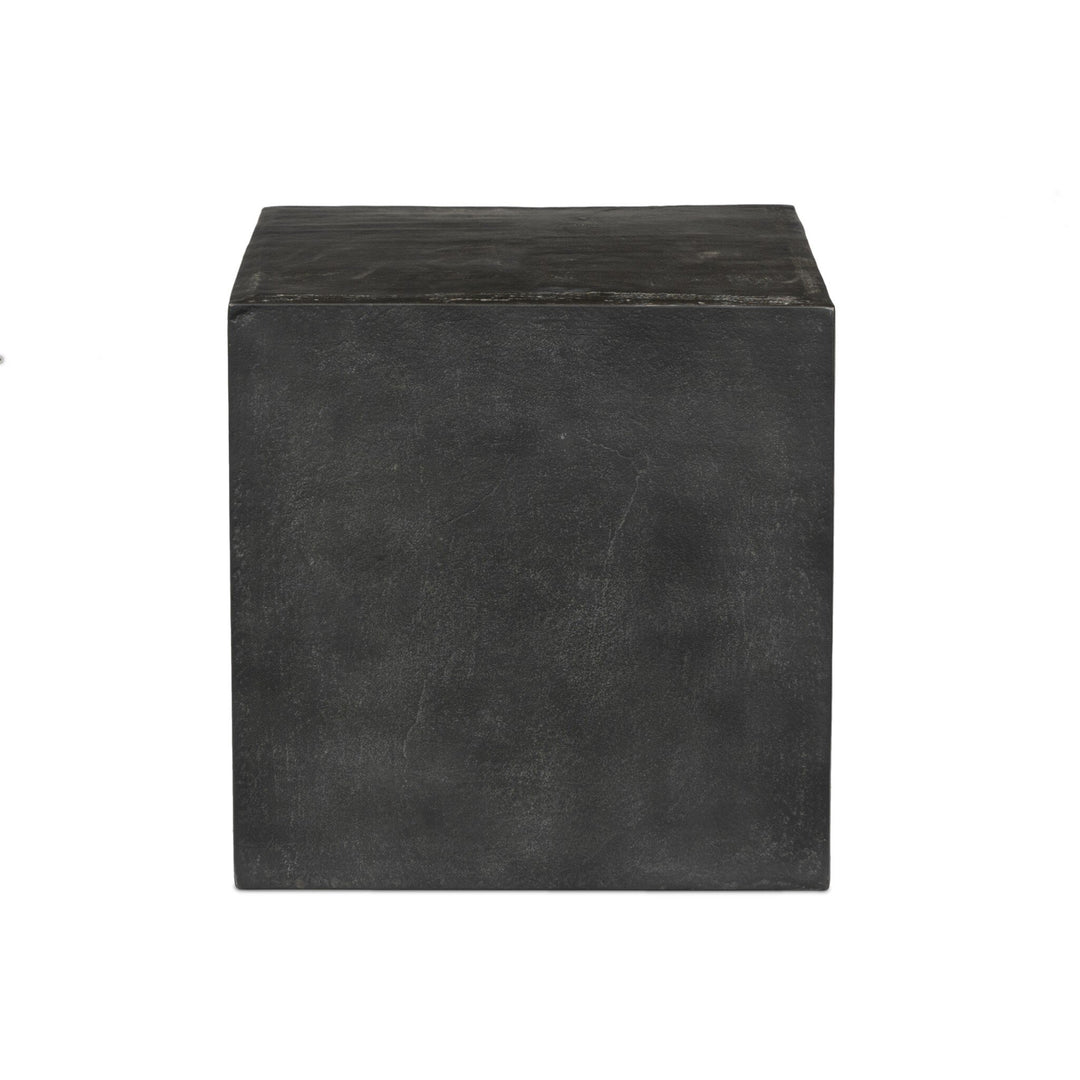 Mesa lateral cuadrada de aluminio Éva