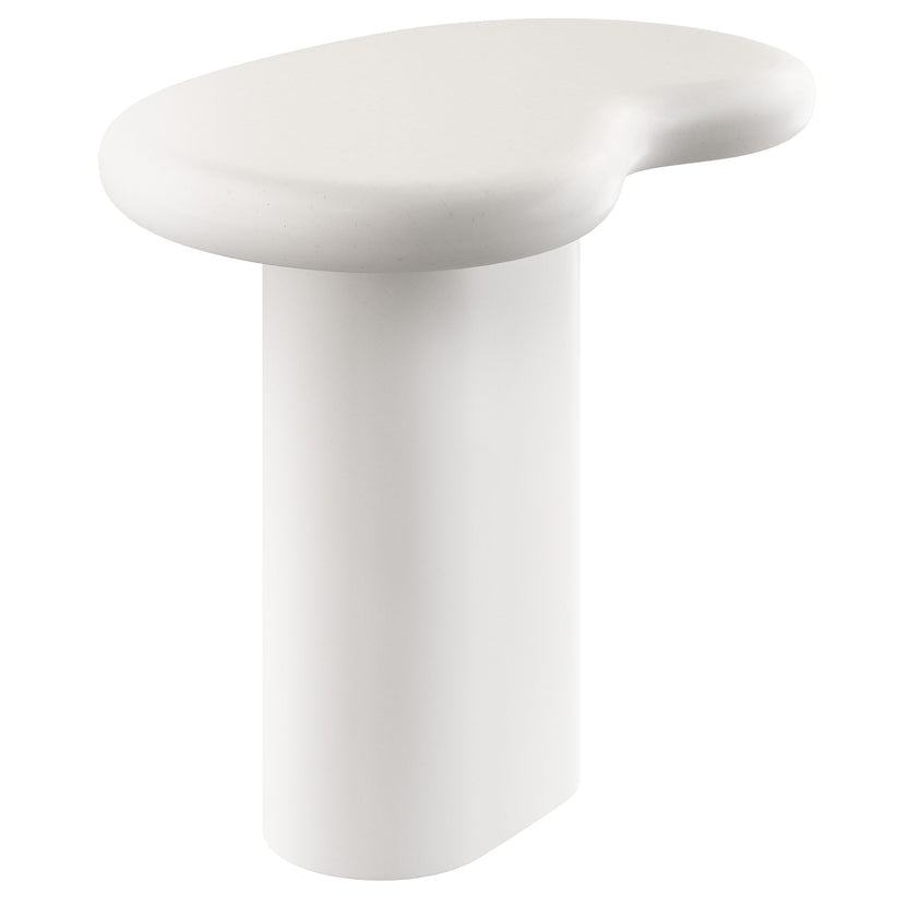 Mesa lateral curveado para exteriores Eithan.