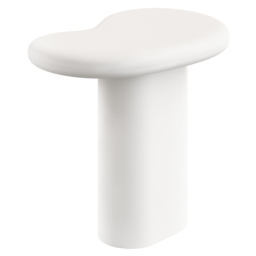 Mesa lateral curveado para exteriores Eithan