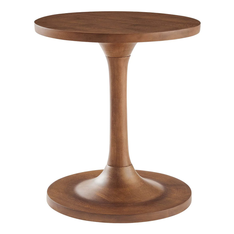 Mesa lateral de madera de mango color nogal Esteven.