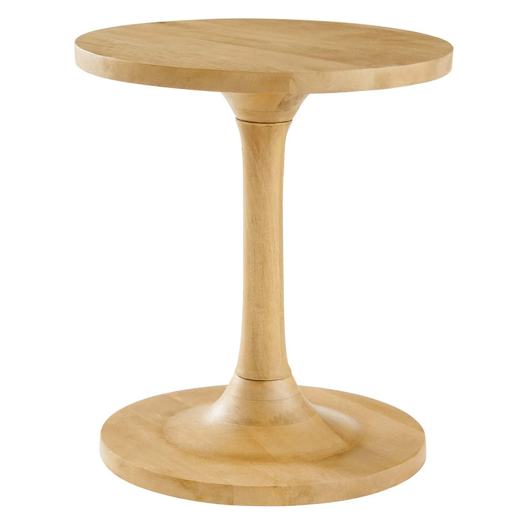 Mesa lateral de madera de mango color roble Esteven.