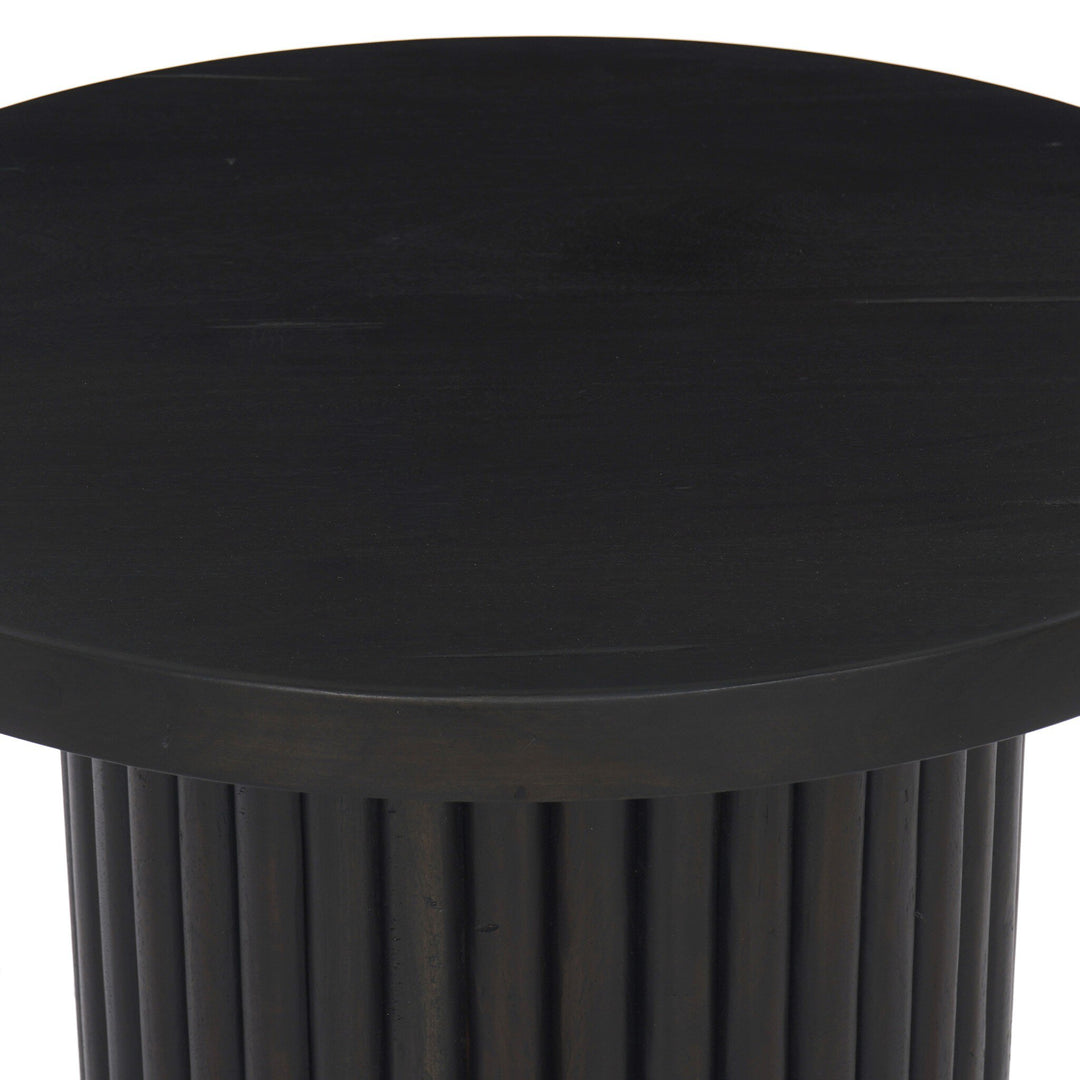 Mesa lateral de madera reclamada Ram