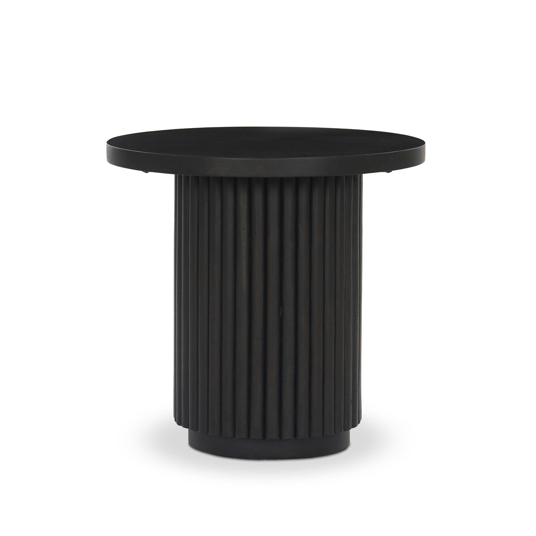 Mesa lateral de madera reclamada Ram