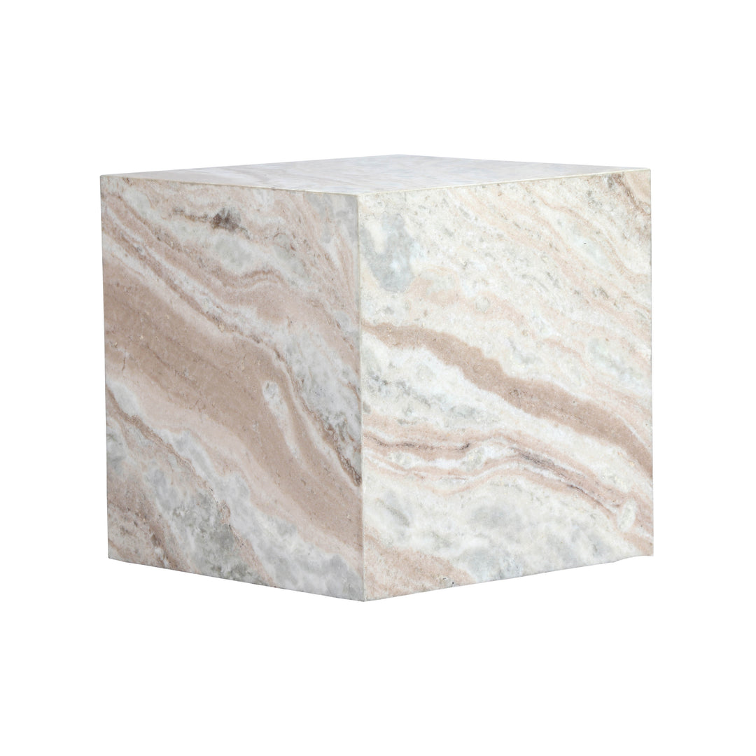 Mesa lateral de mármol Krishna