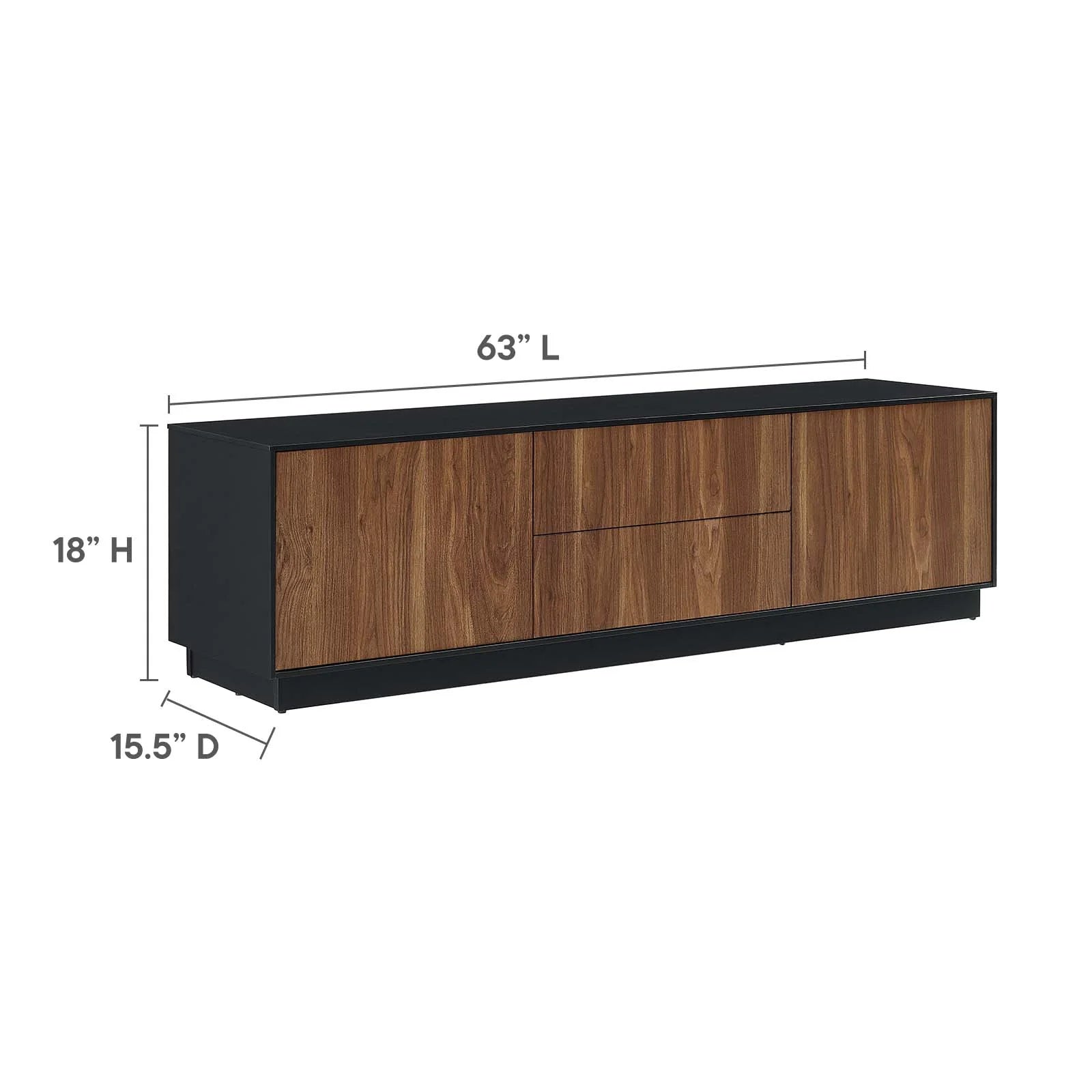 Mueble de 63” para TV Milo dimensiones.