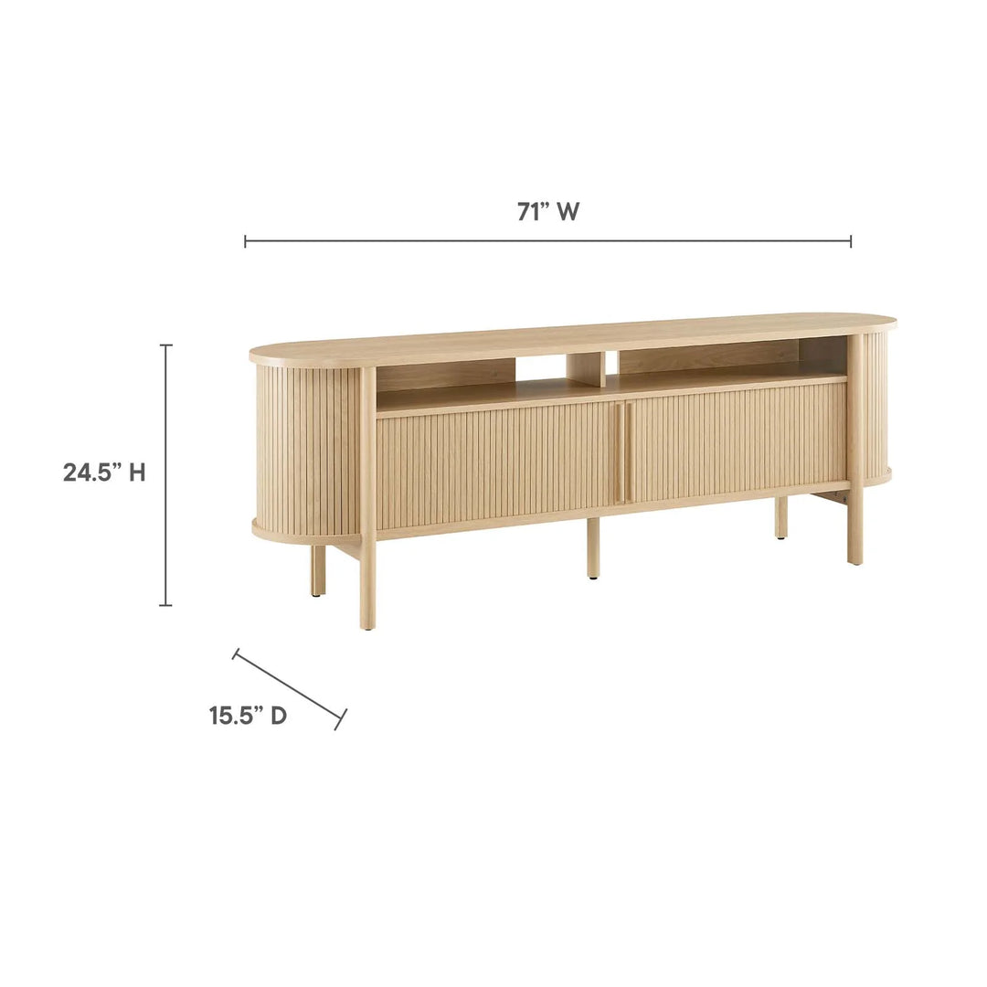 Mueble de 71” para TV con puertas deslizables Ankara