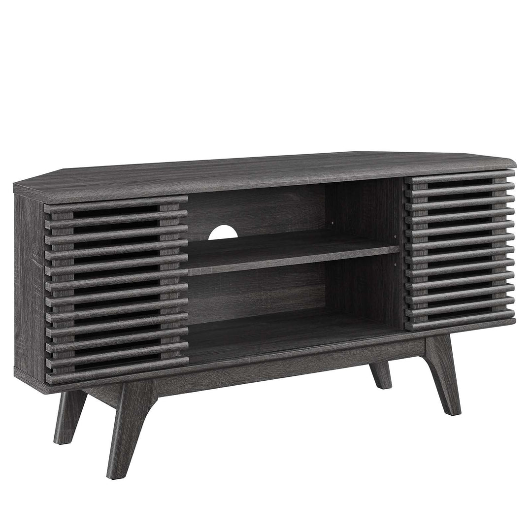 Mueble esquinero de 46” para TV Niklas color negro.