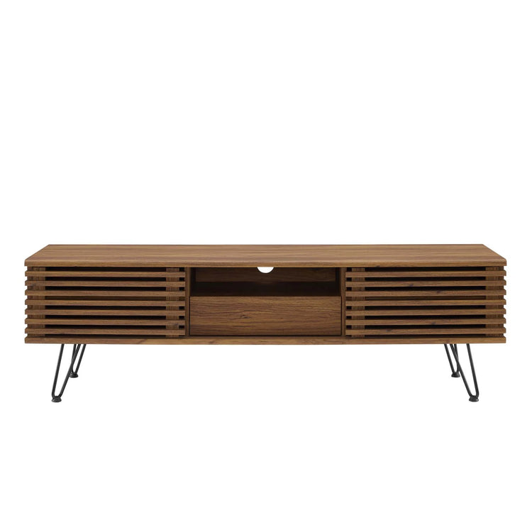 Mueble multimedia de 59" para TV Niklas de frente.