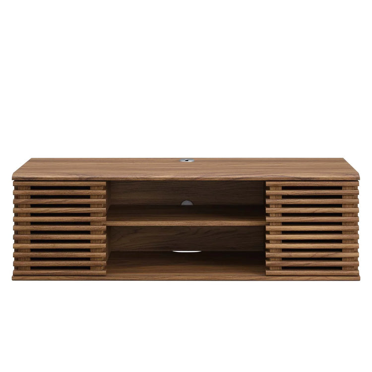 Mueble multimedia flotado de 46” para TV Niklas de frente.