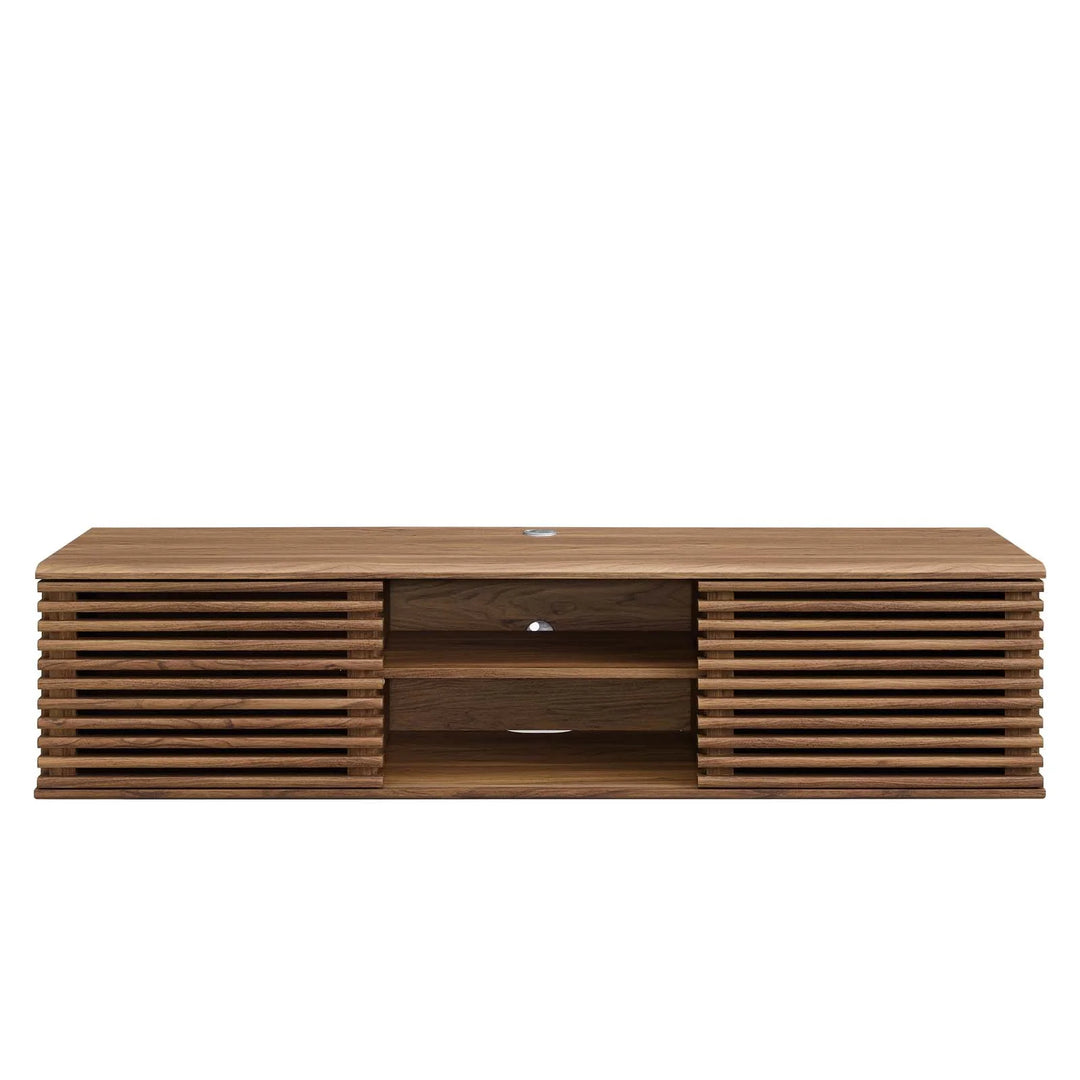 Mueble multimedia flotado de 60” para TV Niklas de frente.