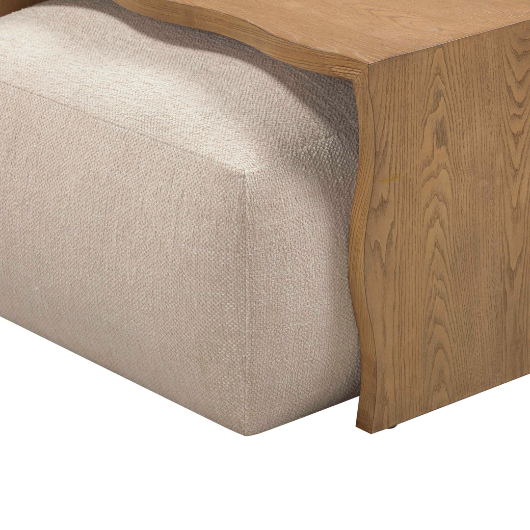 Ottoman de 54" con mesa deslizable Emiliano