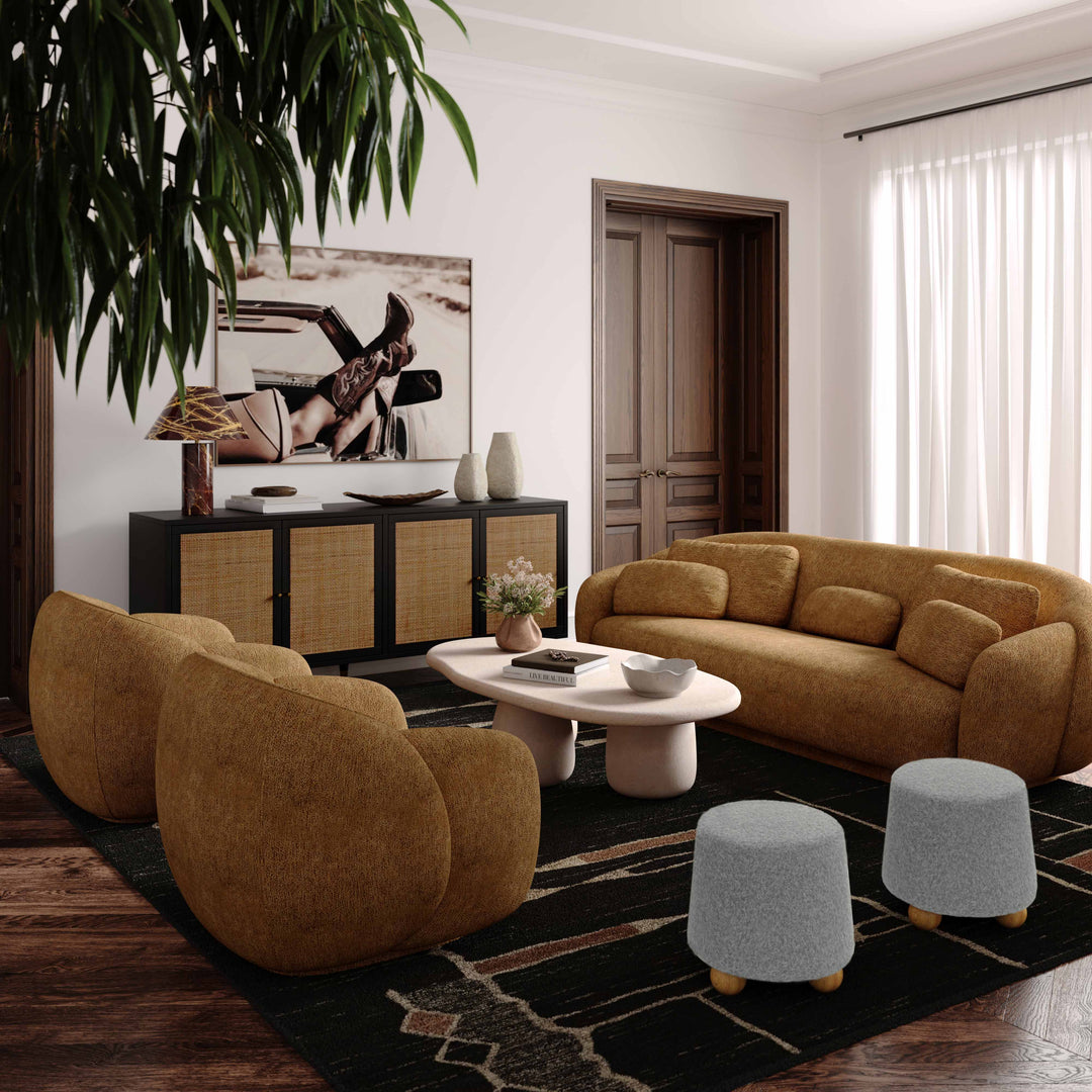 Ottoman de Mohair Felipe