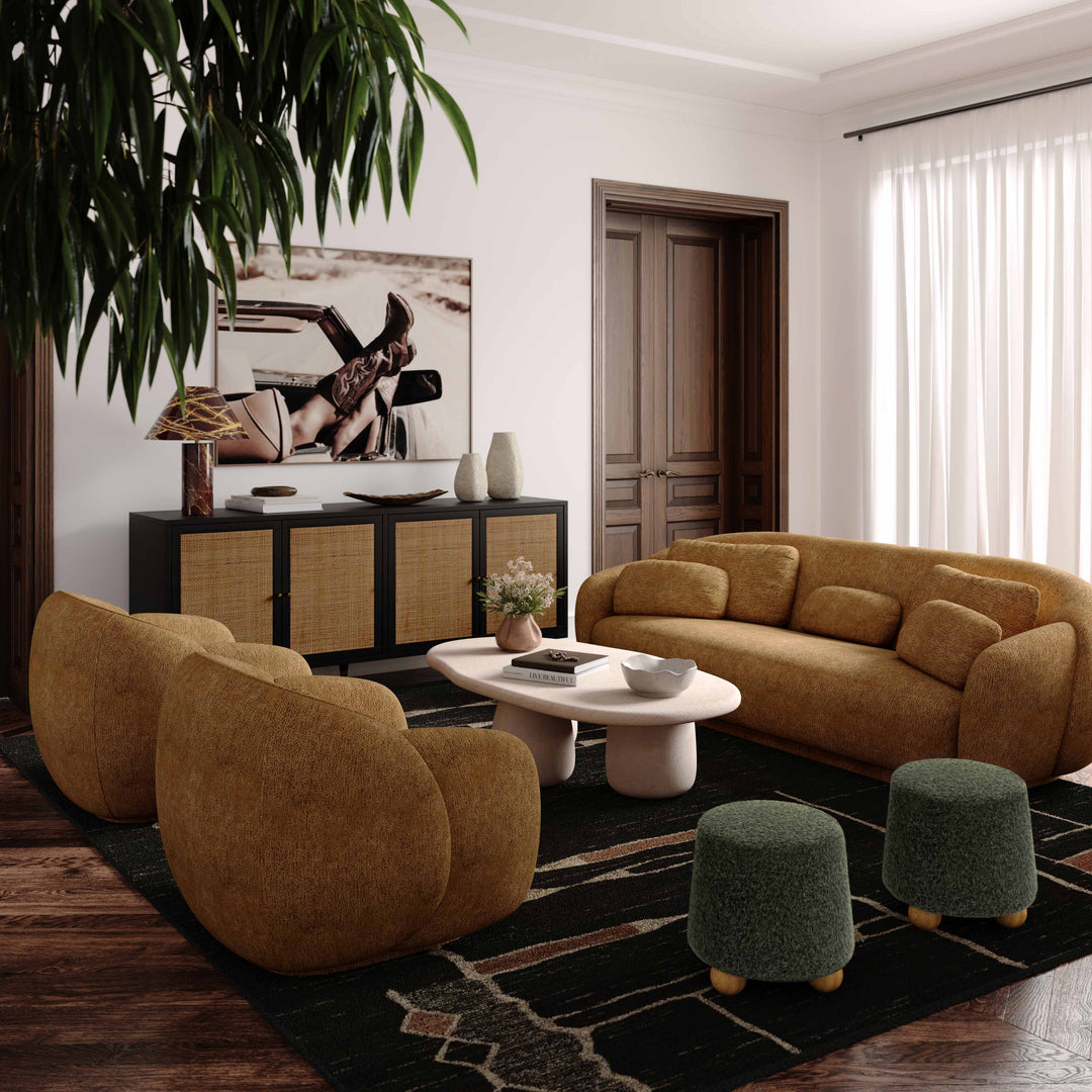 Ottoman de Mohair Felipe