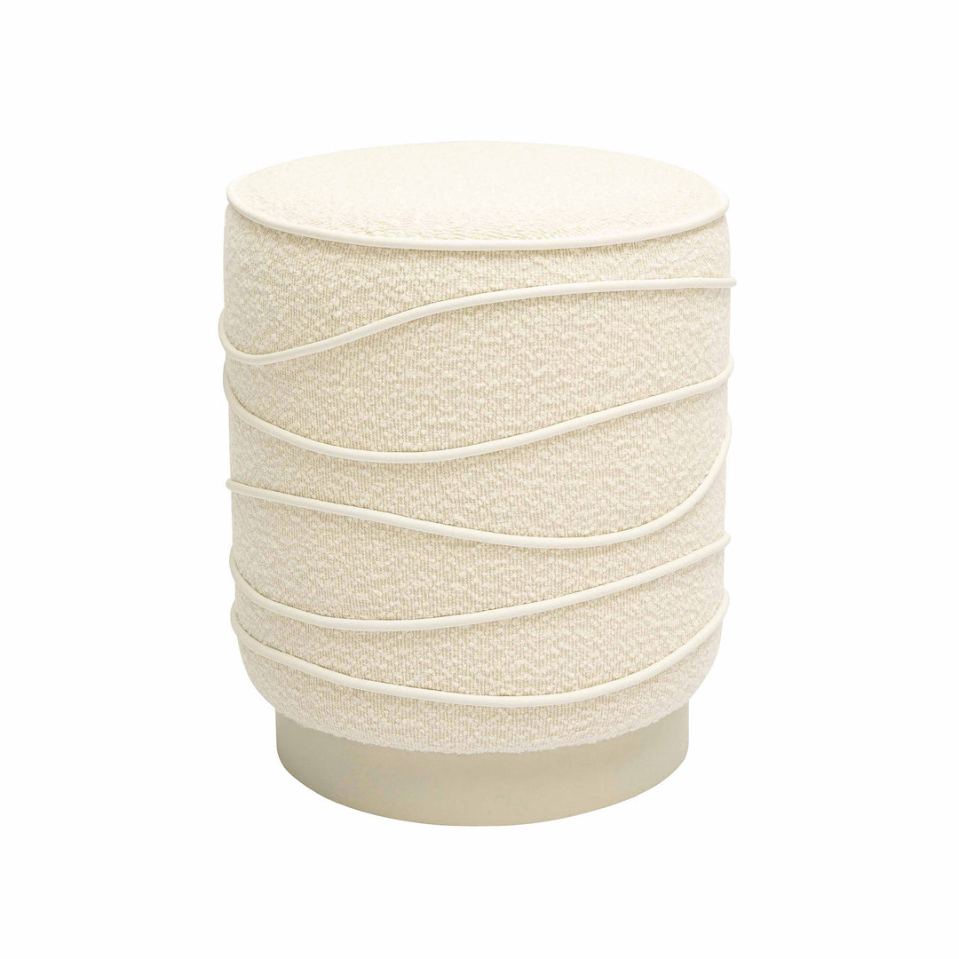Ottoman de boucle crema Demetre.