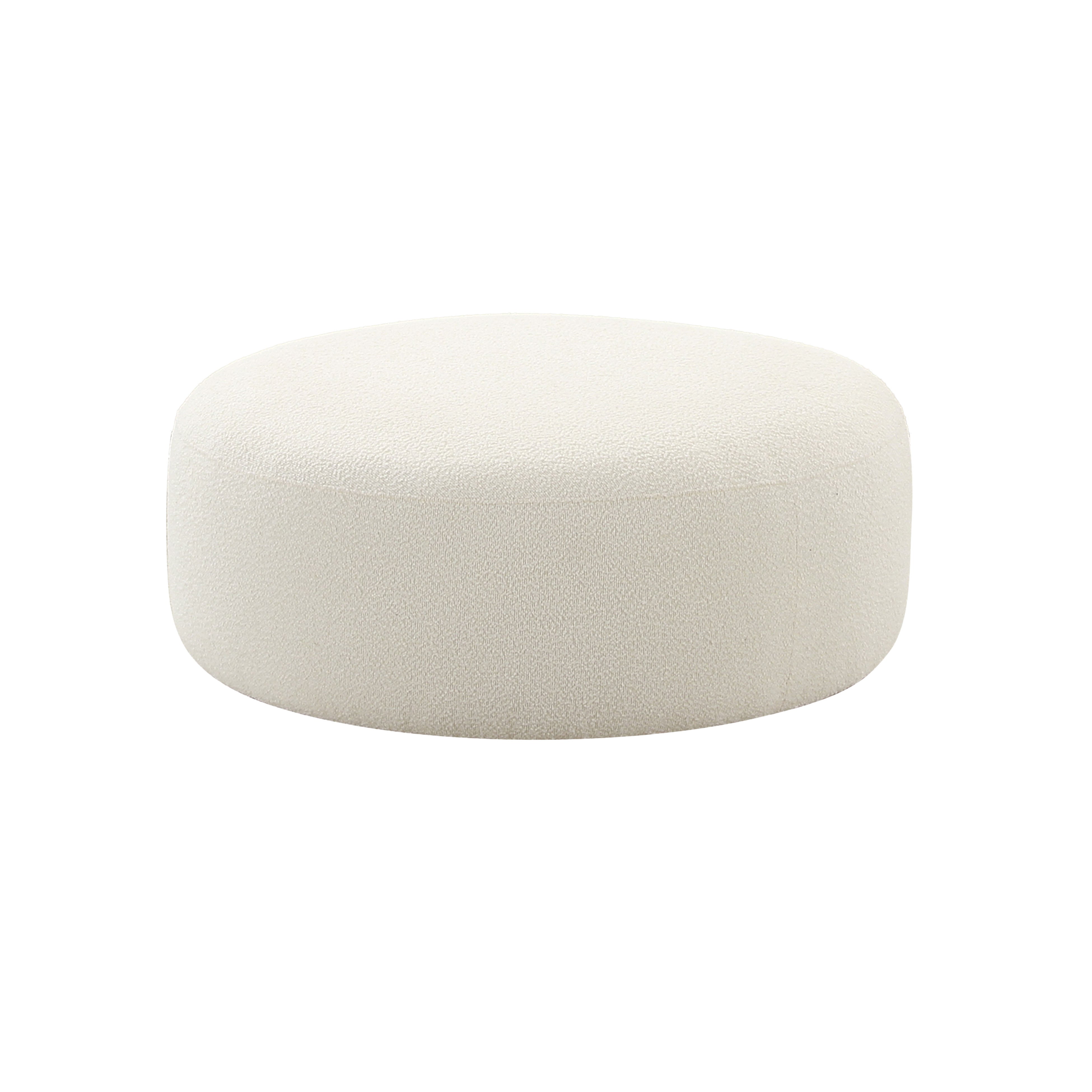 Ottoman de boucle crema Ilonnka.