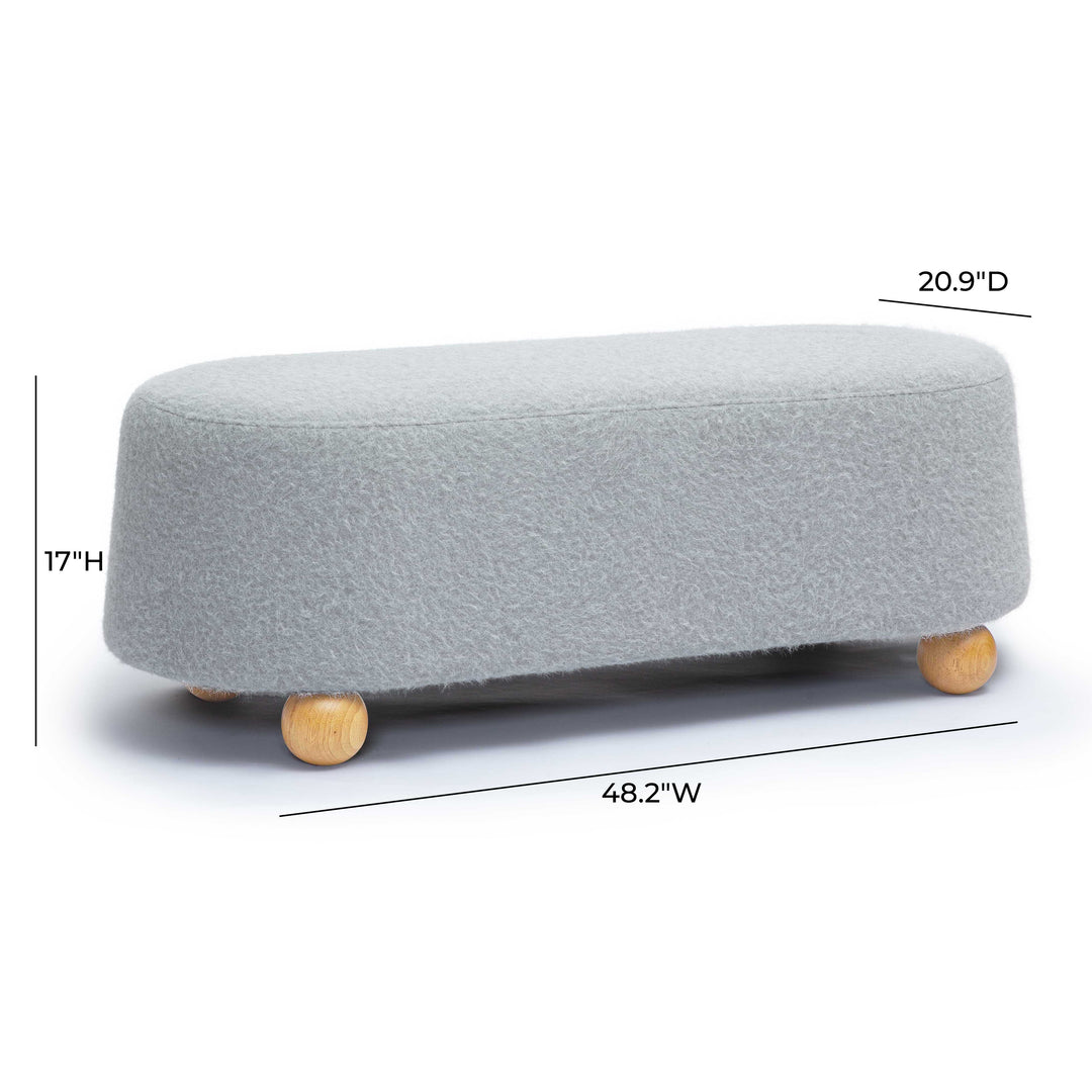 Ottoman grande de Mohair Felipe