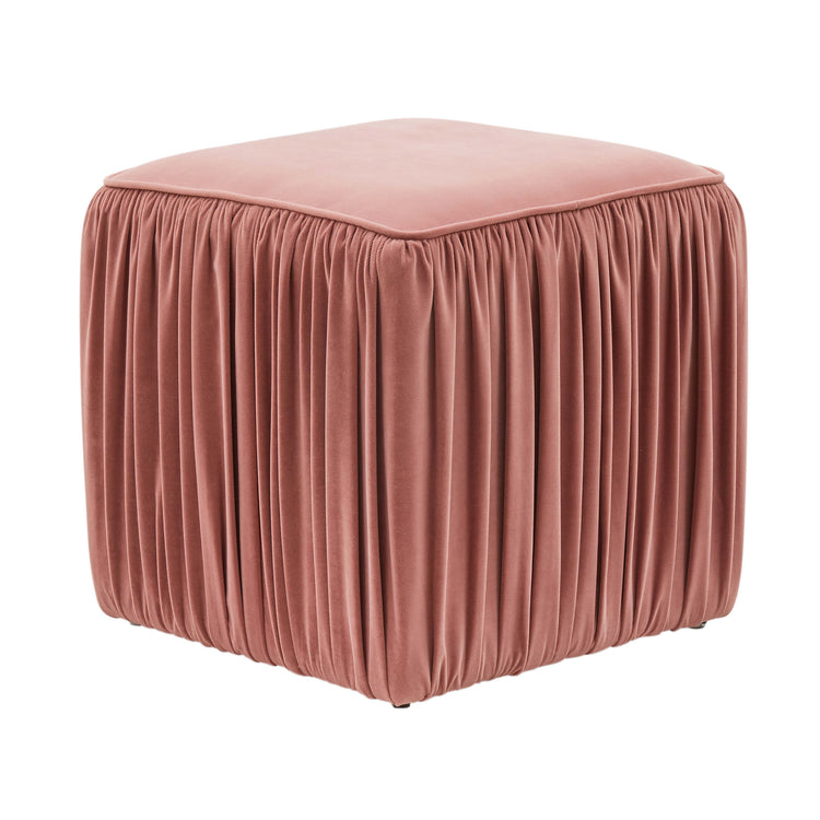 Ottoman plisano color Mauve Aliona.