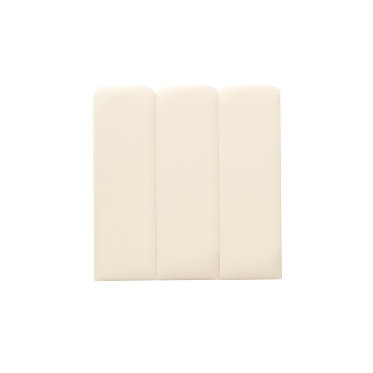 Par de alas para cama Queen o King Edessa Boucle crema.