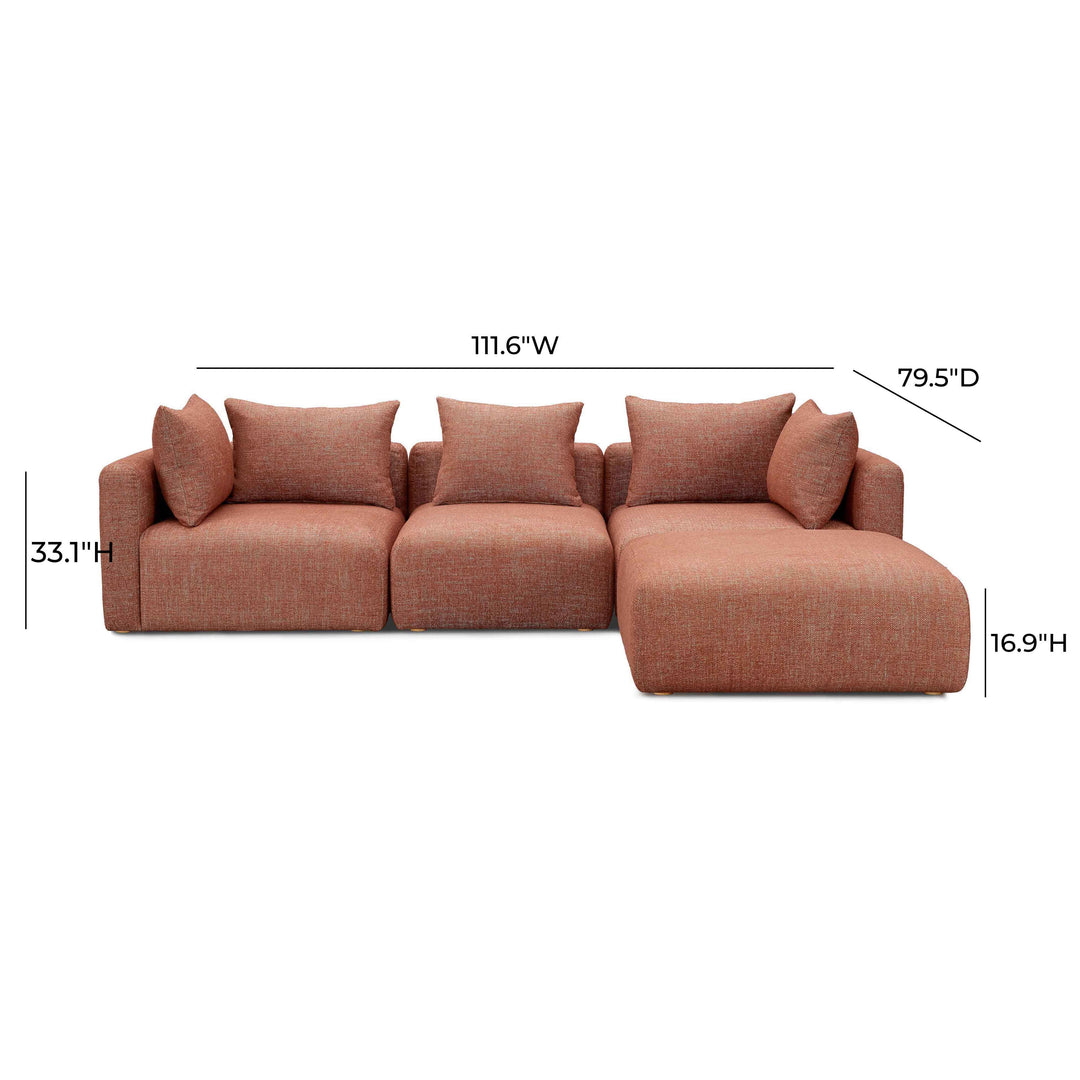 Seccional modular de 4 piezas Emory