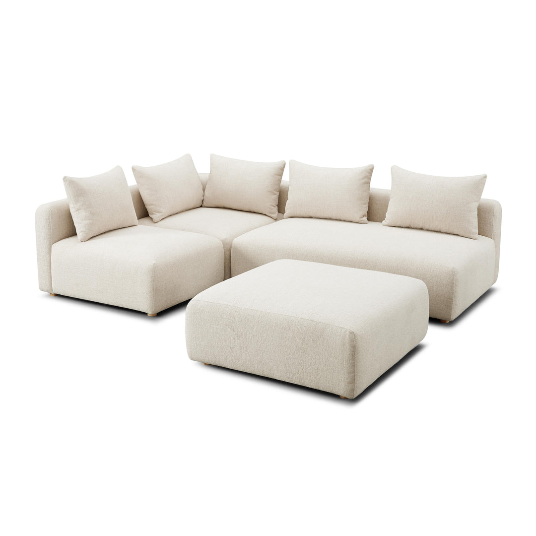 Seccional modular de 4 piezas Emory sin descansabrazos