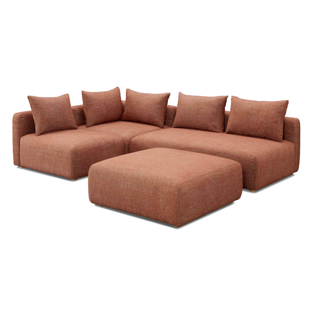 Seccional modular de 4 piezas Emory sin descansabrazos