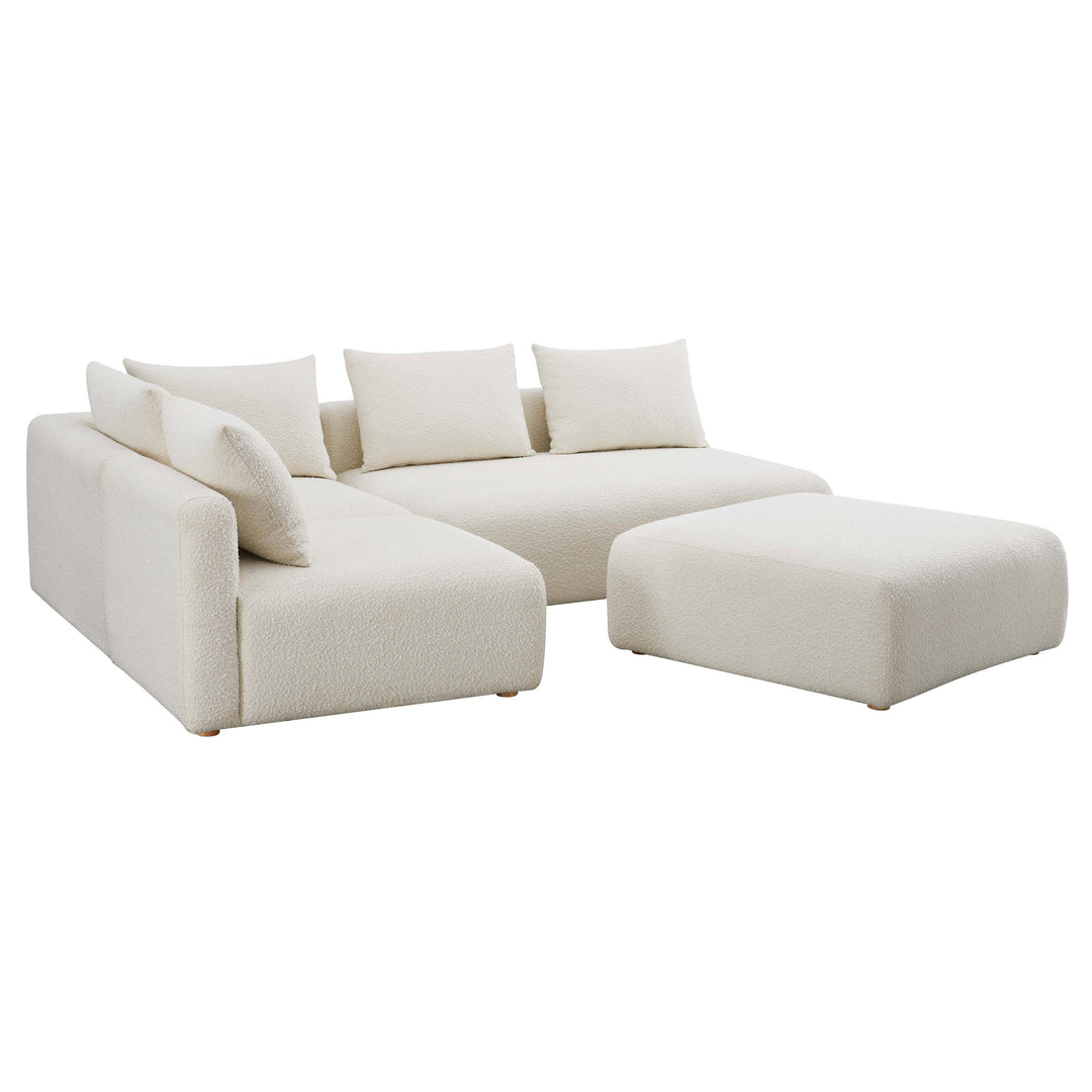 Seccional modular de 4 piezas Emory sin descansabrazos
