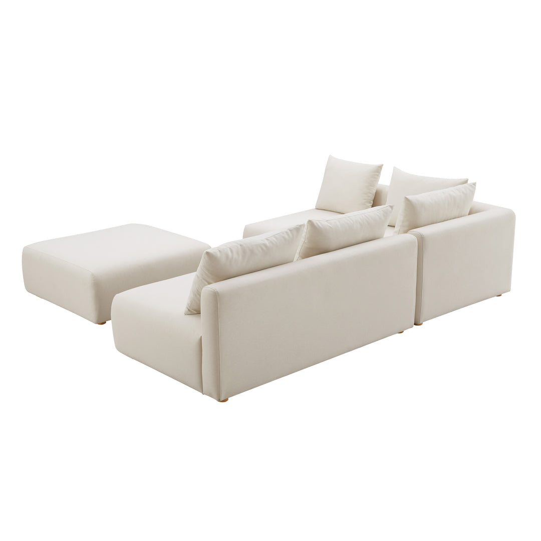 Seccional modular de 4 piezas Emory sin descansabrazos