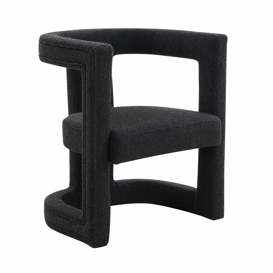 Silla de acento de Boucle negro Abantza.