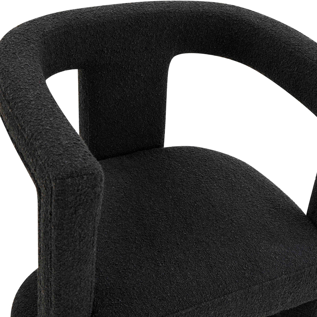 Silla de acento de Boucle negro Abantza