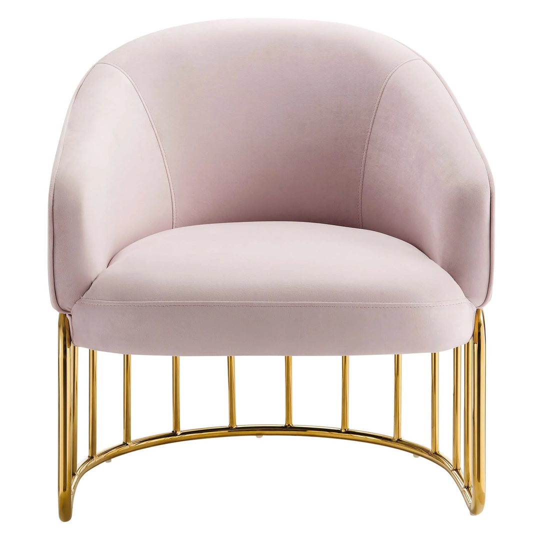 Silla de acento de acero inoxidable terciopelo Mavier