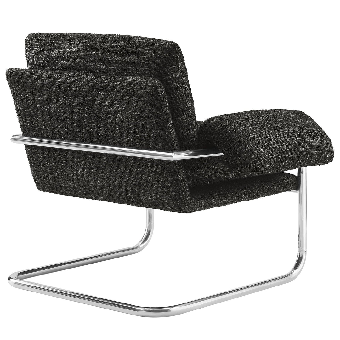 Silla de acento de acero inoxidable y cojines sobrecargados Bodi