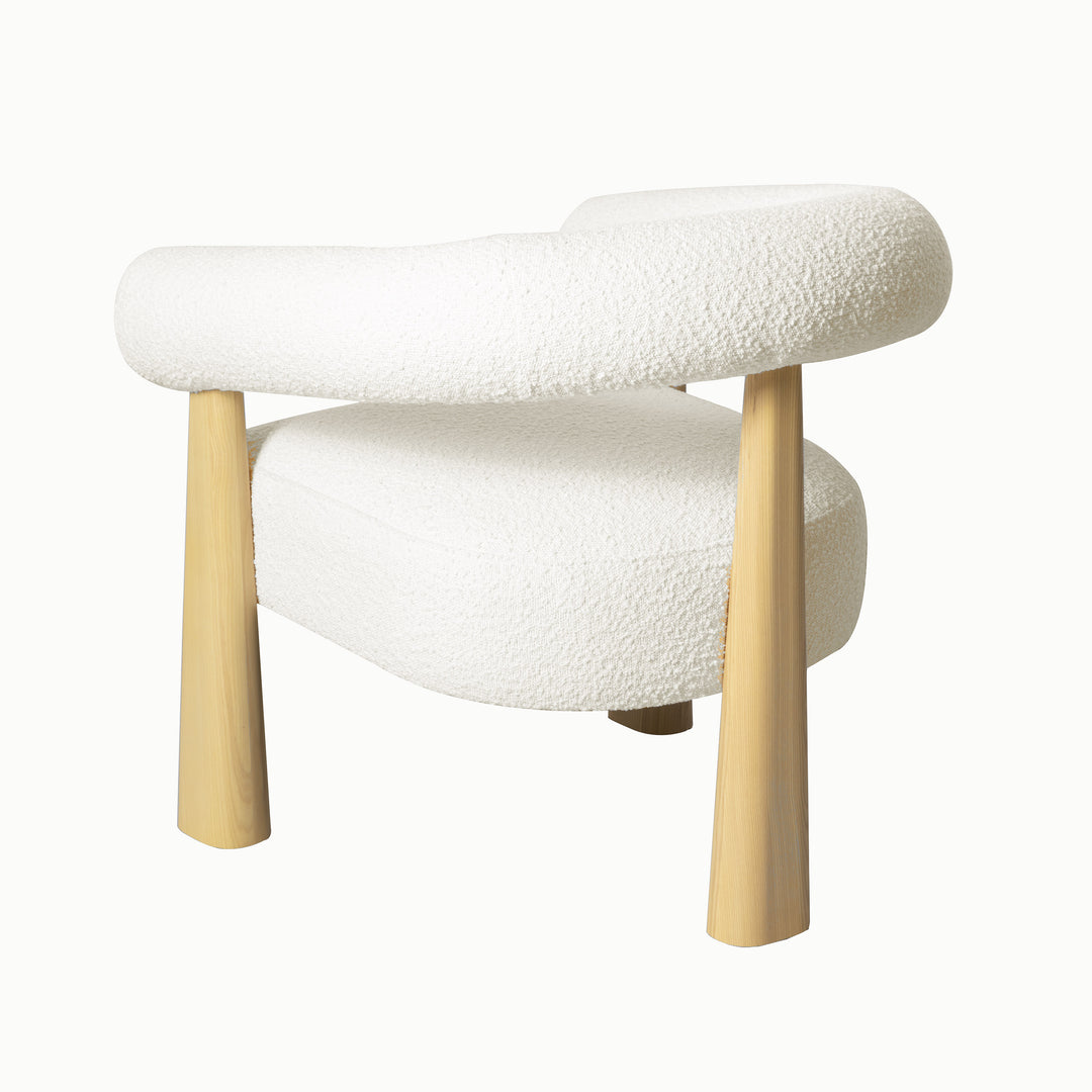 Silla de acento de bouclé Foley
