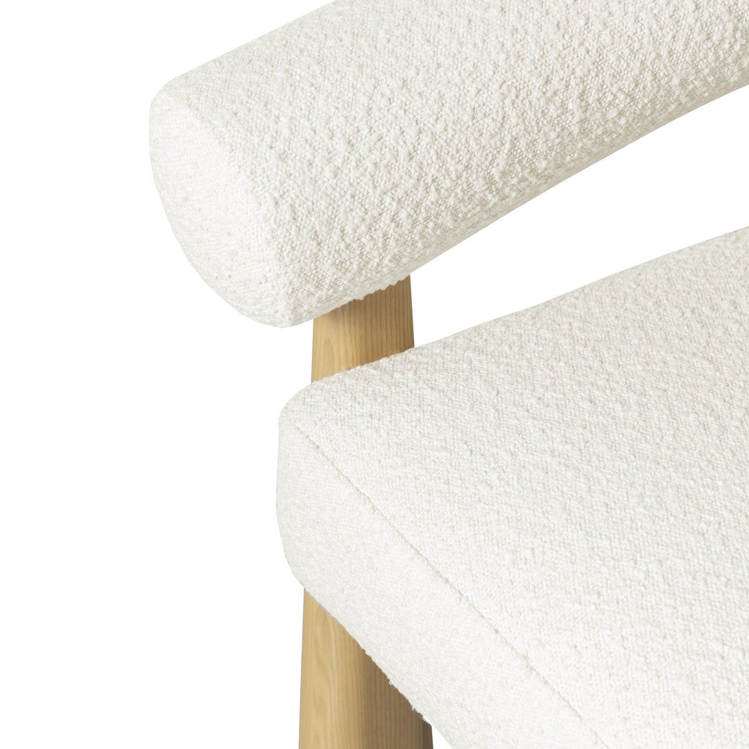 Silla de acento de bouclé Foley