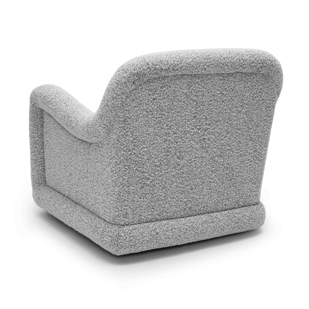 Silla de acento giratoria de bouclé Eze