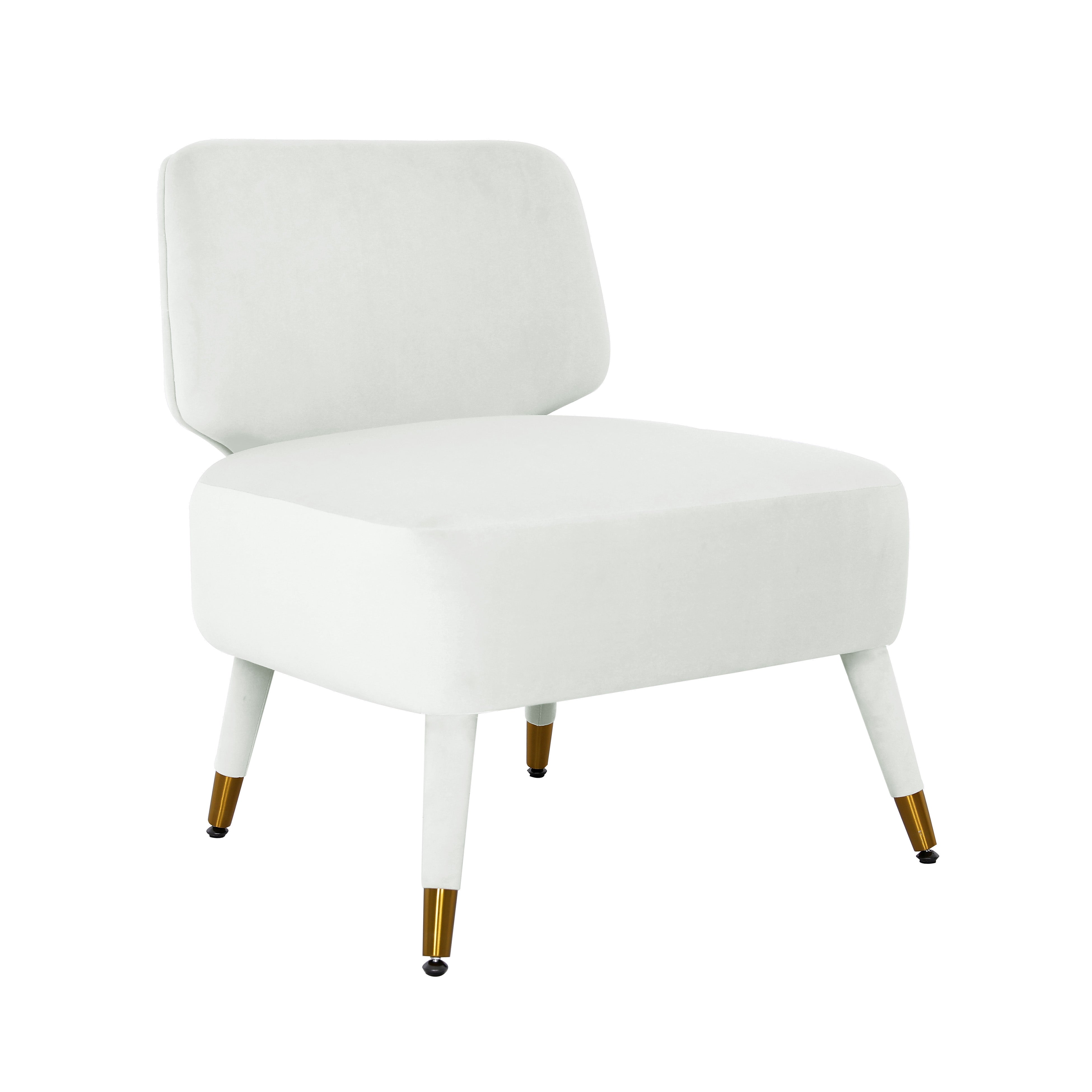 Silla de acento de terciopelo gris claro Grecia.