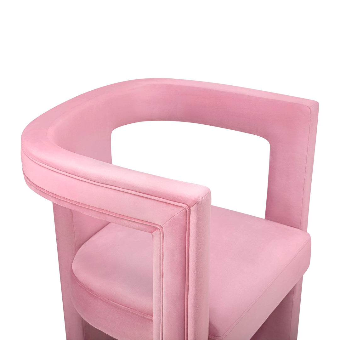 Silla de acento de terciopelo Abantza