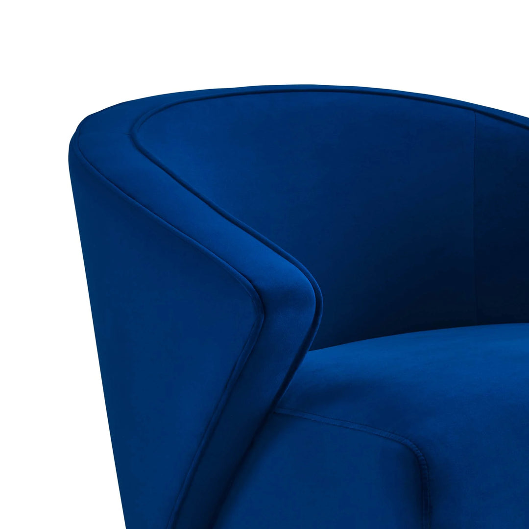Silla de acento elegante de terciopelo Zim
