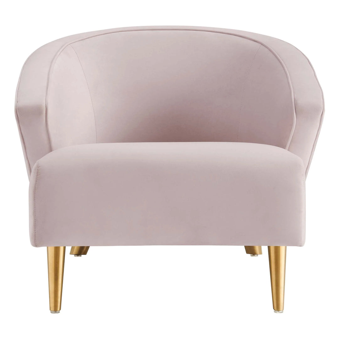 Silla de acento elegante de terciopelo Zim