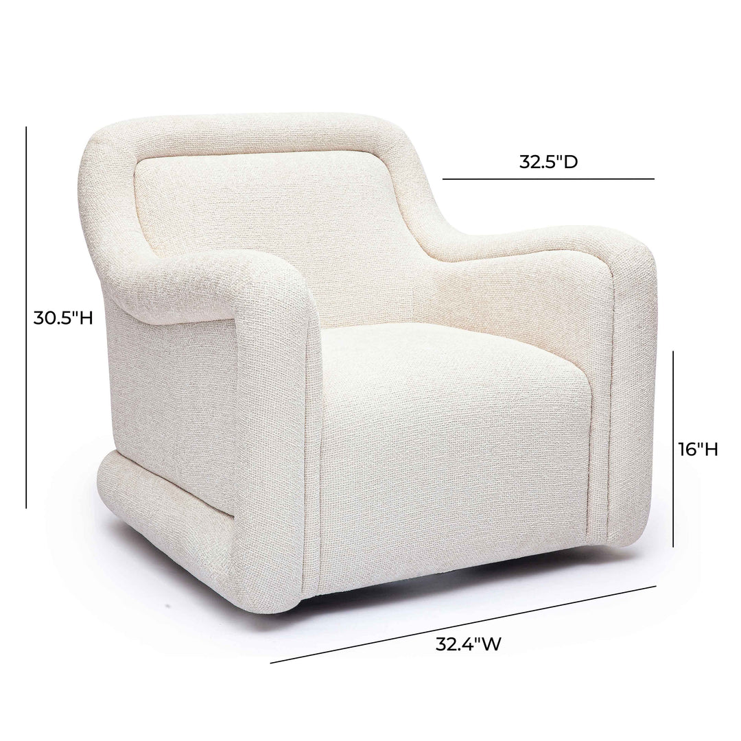 Silla de acento giratoria de chenilla Eze