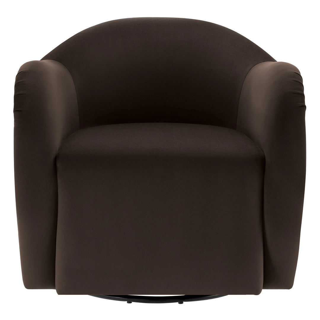 Silla de acento giratoria de terciopelo Noemí