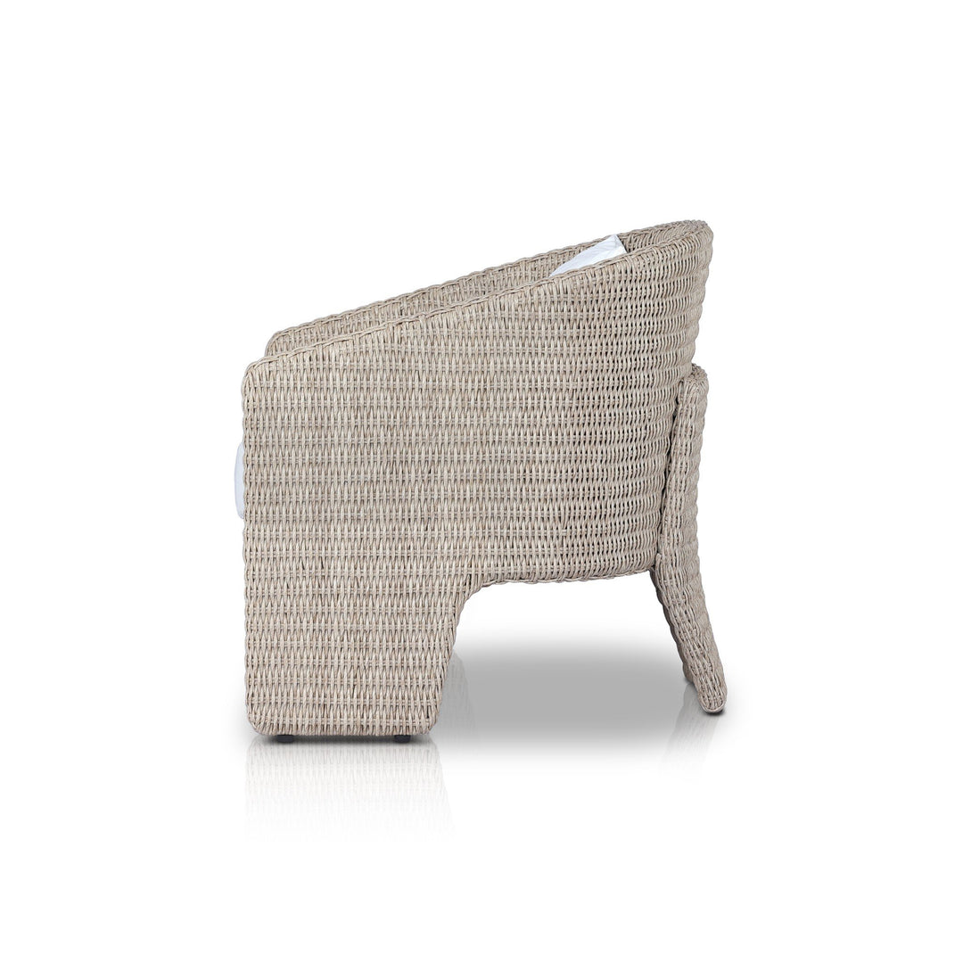 Silla de acento para exteriores de tres patas Armant